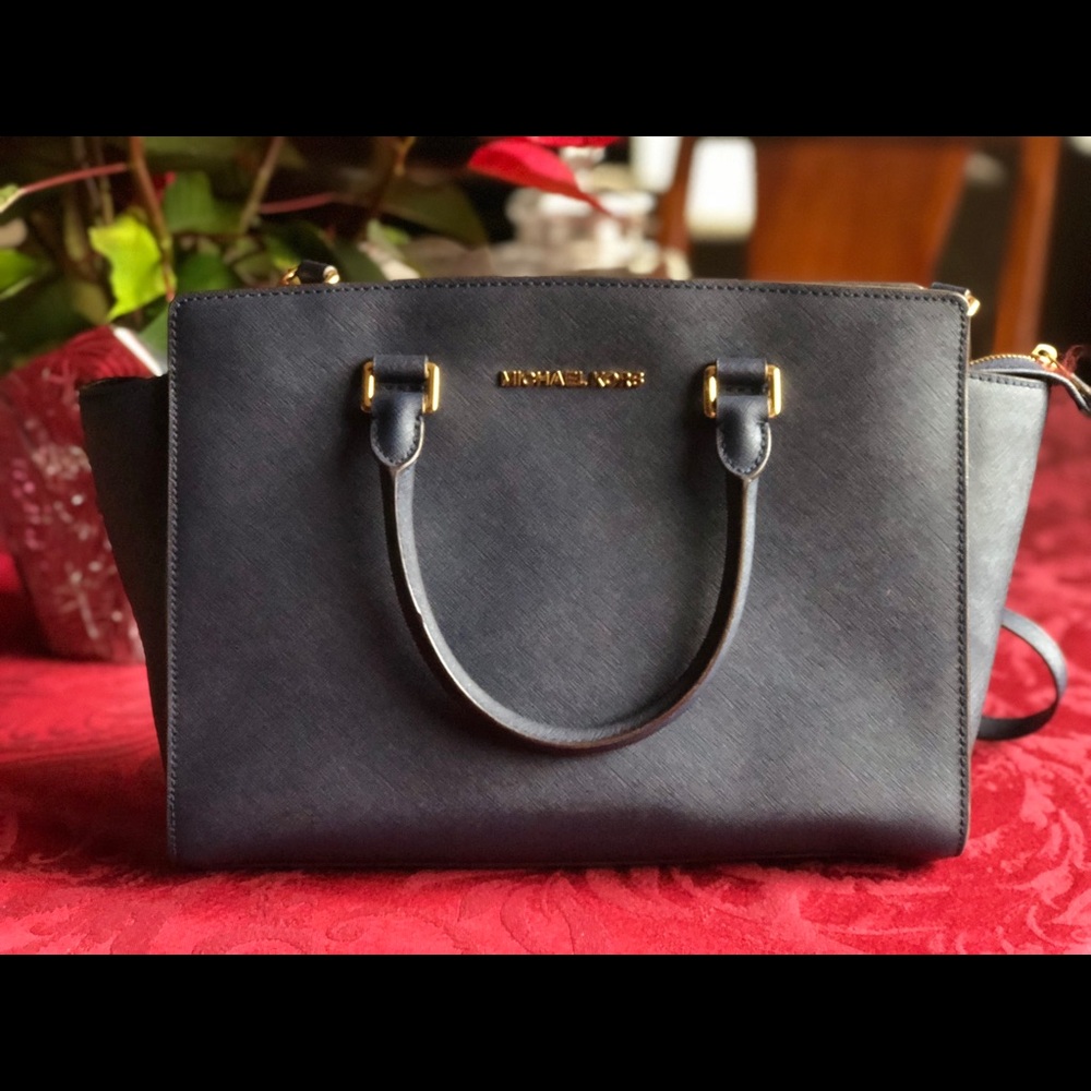 Selma Saffiano Leather Medium Satchel